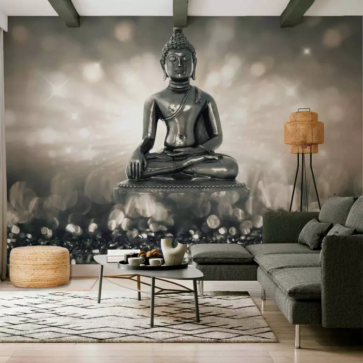 Fotomural decorativo Silver Buddha