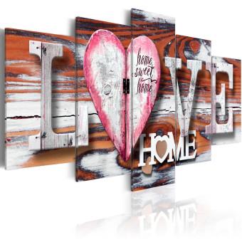 Cuadro decorativo Love Home