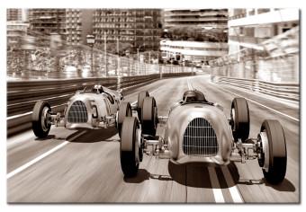 Cuadro decorativo Vintage Cars Race
