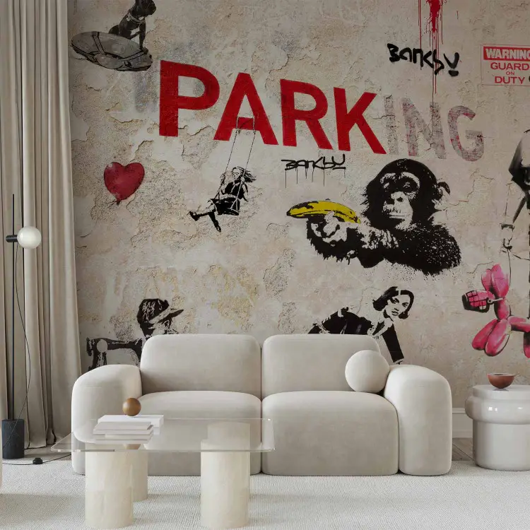 Collage de graffiti Banksy
