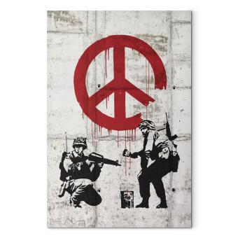 Cuadro moderno  Soldiers Painting Peace by Banksy