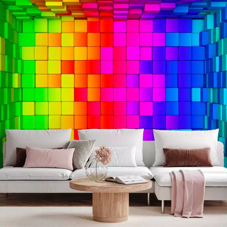 Fotomural a medida Rainbow Cube