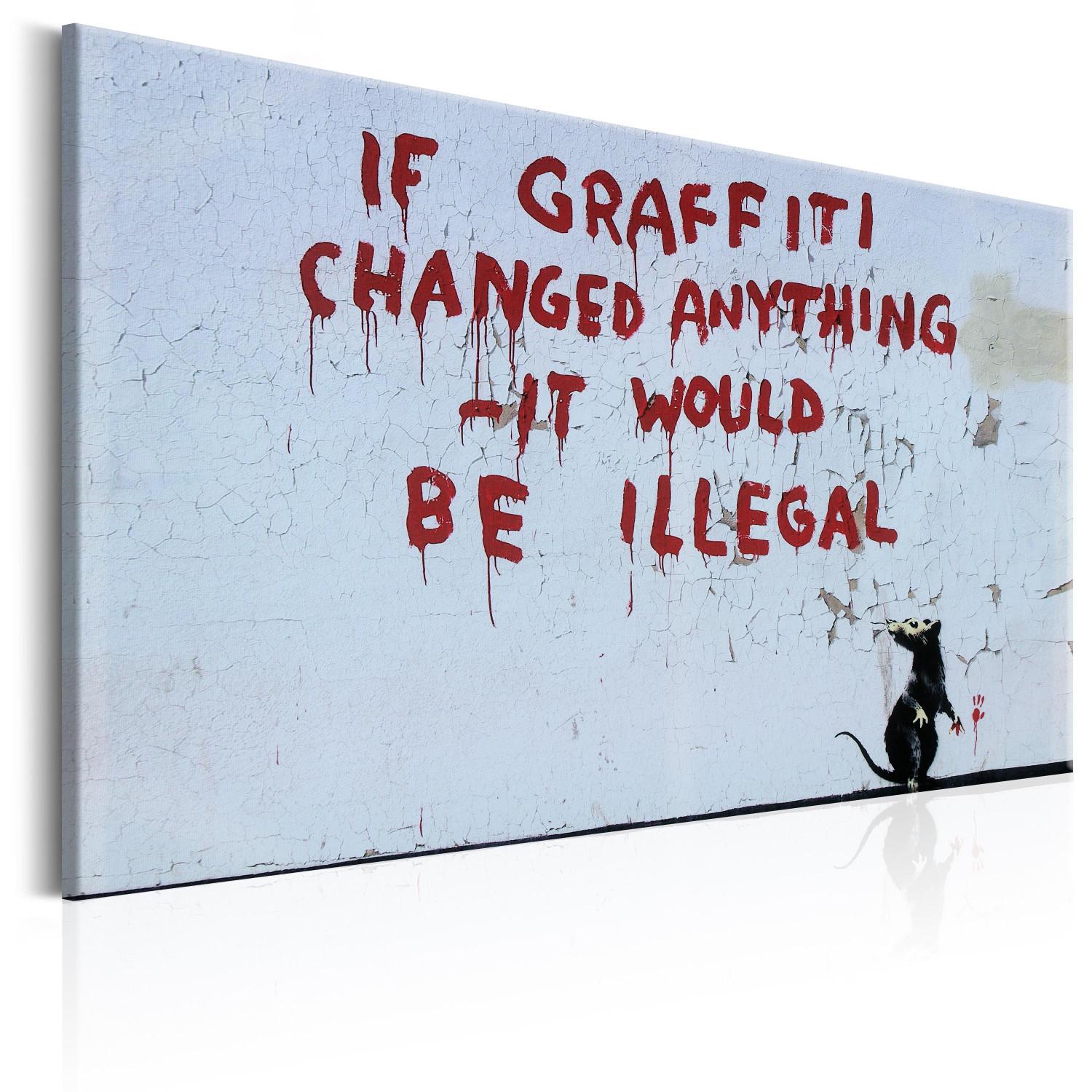 Cuadro decorativo If Graffiti Changed Anything by Banksy