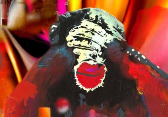 Cuadro decorativo Crazy Monkeys - triptych