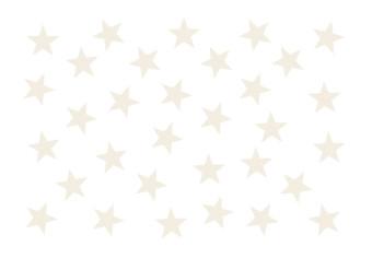 Fotomural Motivo estelar - Estrellas beige en fondo blanco