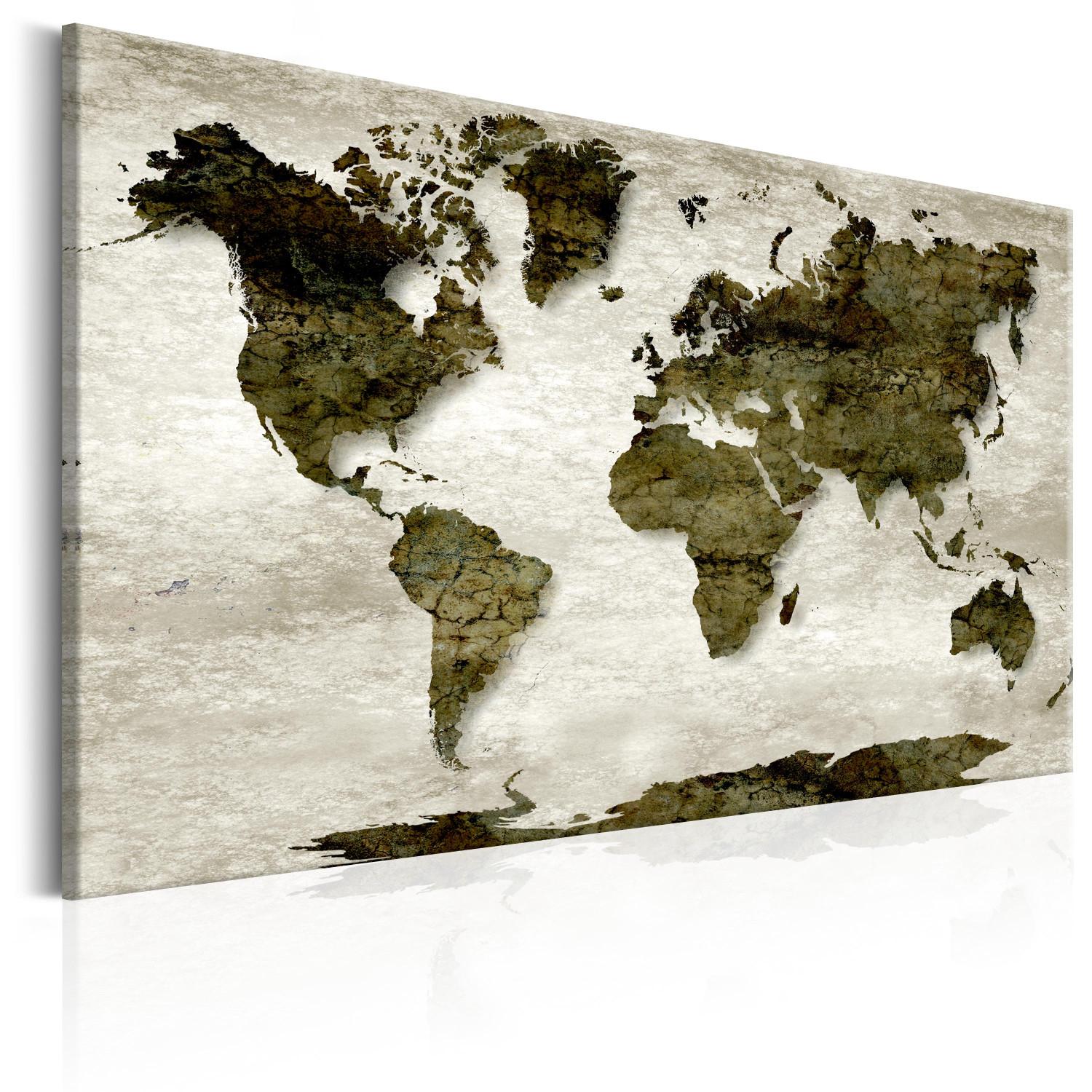 Cuadro moderno World Map: Green Planet