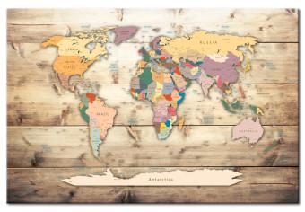 Decoración en corcho The World at Your Fingertips [Cork Map]