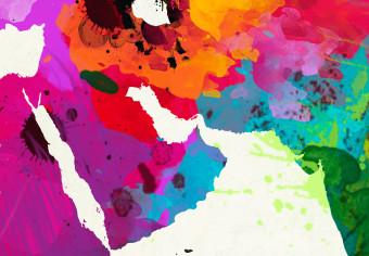 Tablero decorativo en corcho An Explosion of Colors [Cork Map]