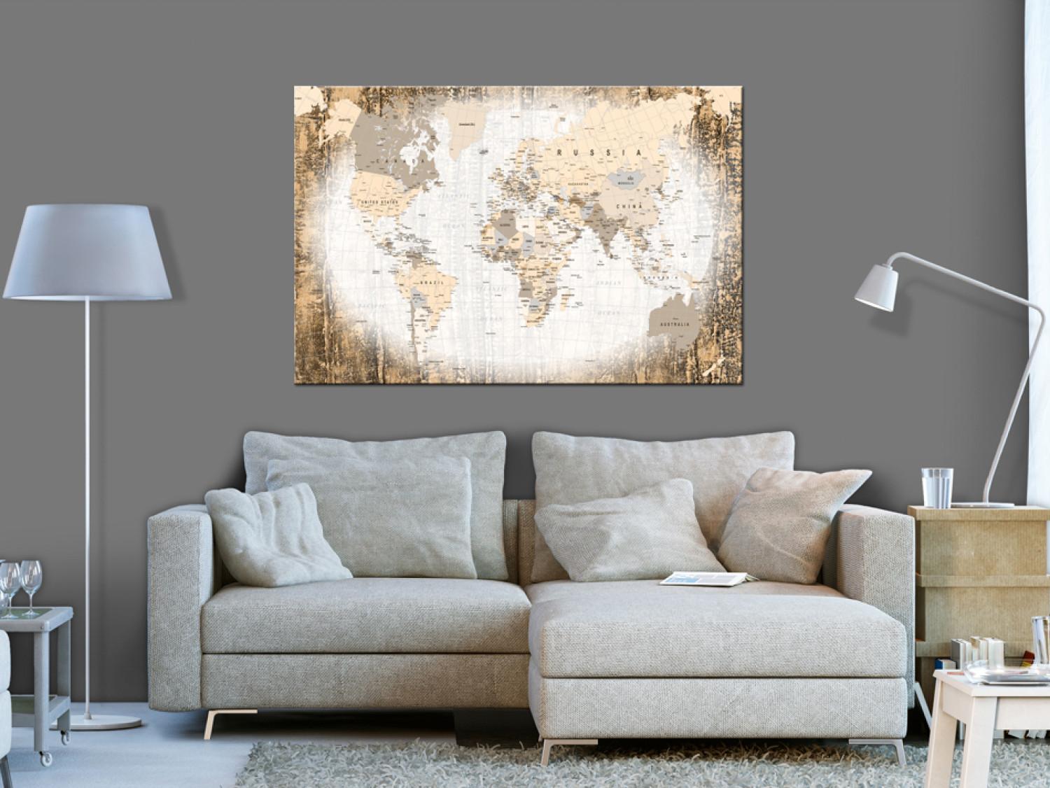 Tablero decorativo en corcho Enclave of the World [Cork Map]