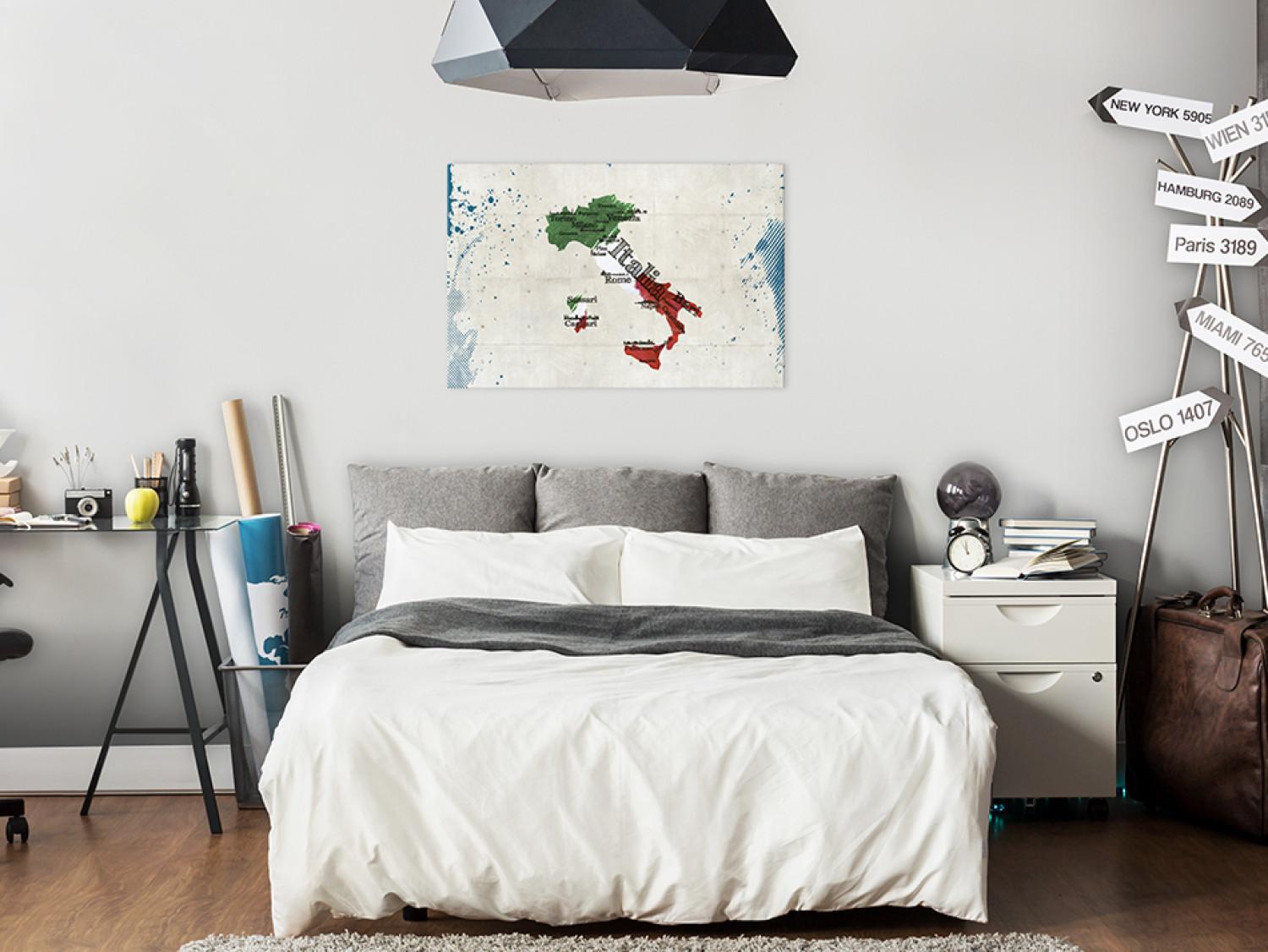 Tablero decorativo en corcho Italy [Cork Map]