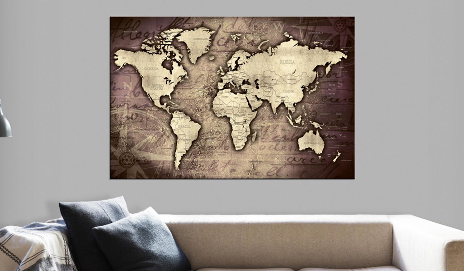 Tablero decorativo en corcho Precious World [Cork Map]