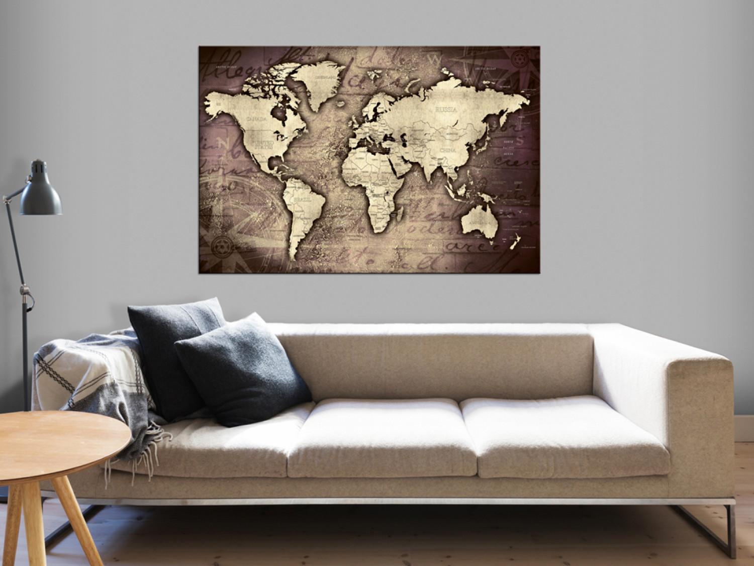 Tablero decorativo en corcho Precious World [Cork Map]