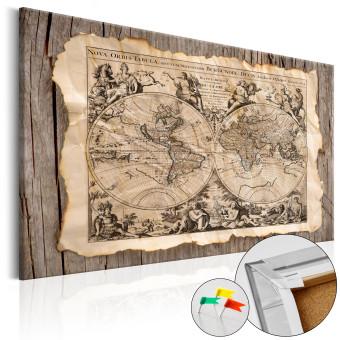 Tablero decorativo en corcho Map of the Past [Cork Map]