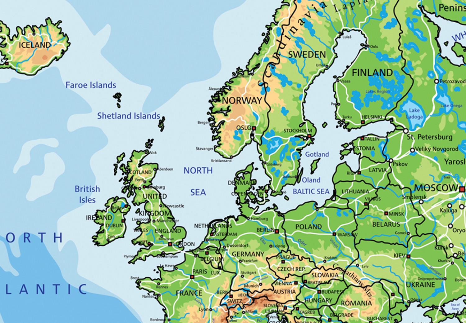 Decoración en corcho World Geography [Cork Map]