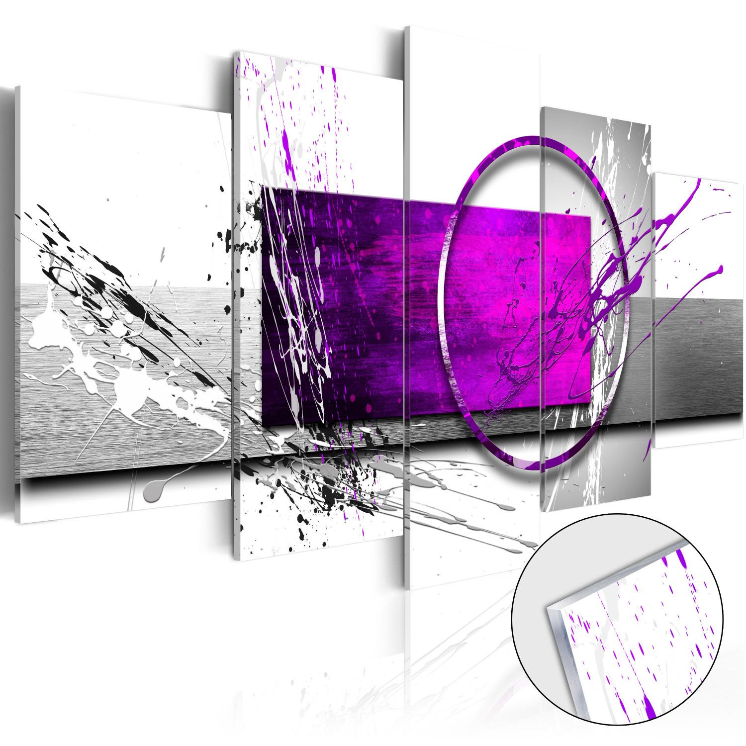 Cuadro en vidrio acrílico Purple Expression [Glass]