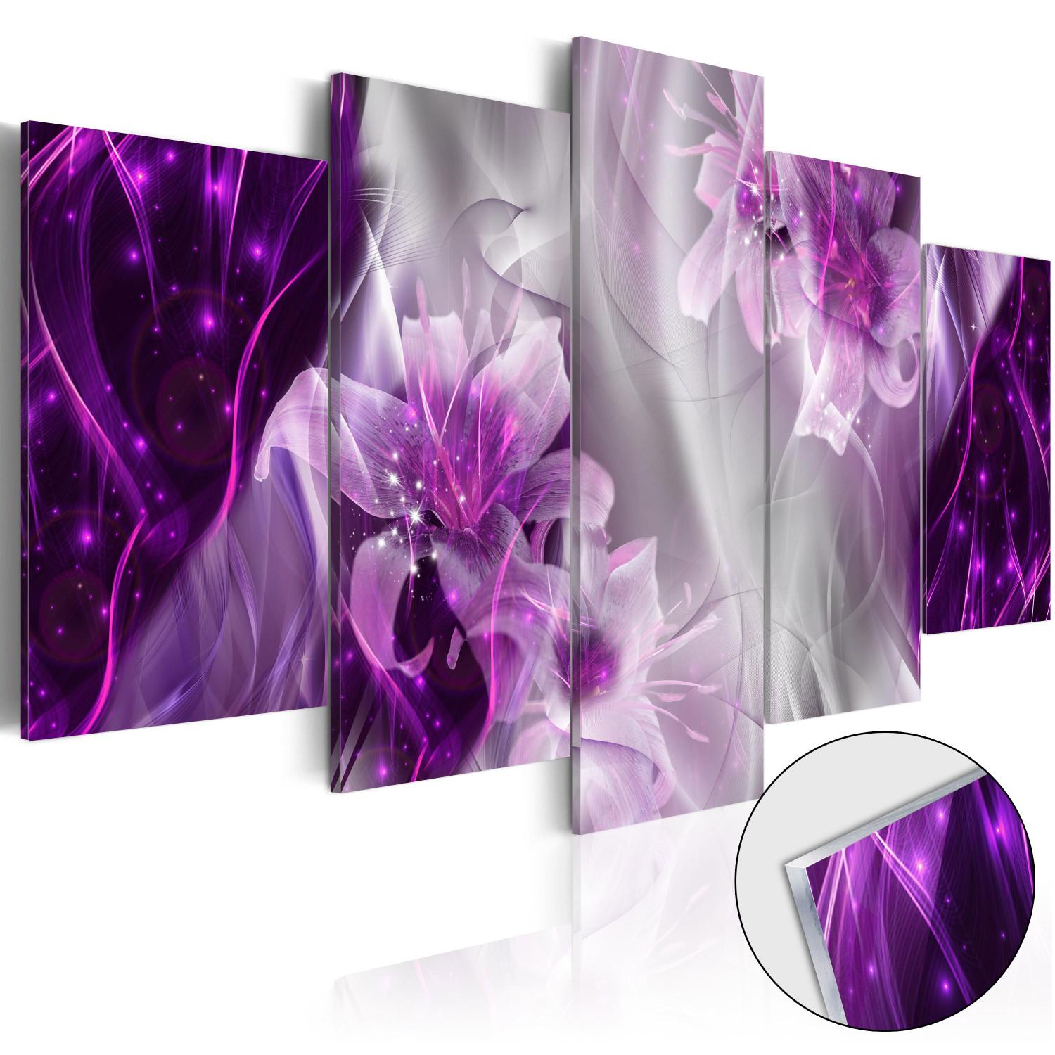 Gráfico en el vidrio acrílico Purple Utopia [Glass]