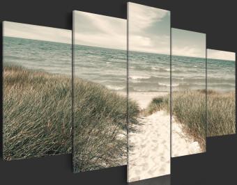 Cuadro en vidrio acrílico Quiet Beach [Glass]