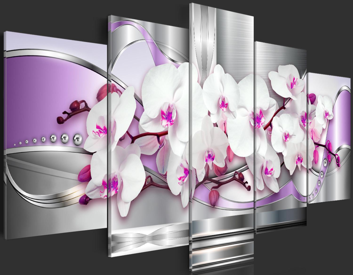 Impresión en el vidrio acrílico Orquídea y fantasía [Glass]