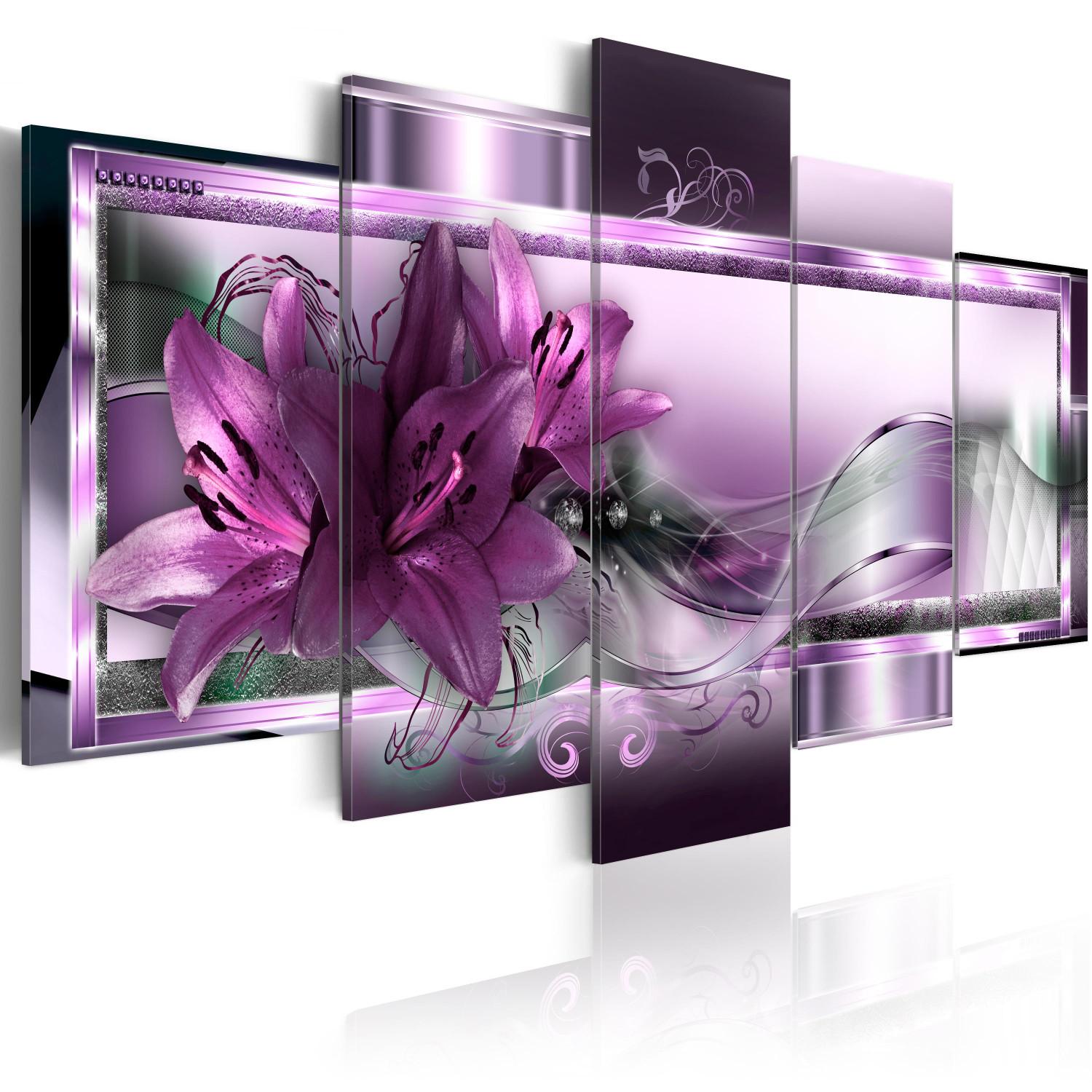 Cuadro moderno Purple Lilies