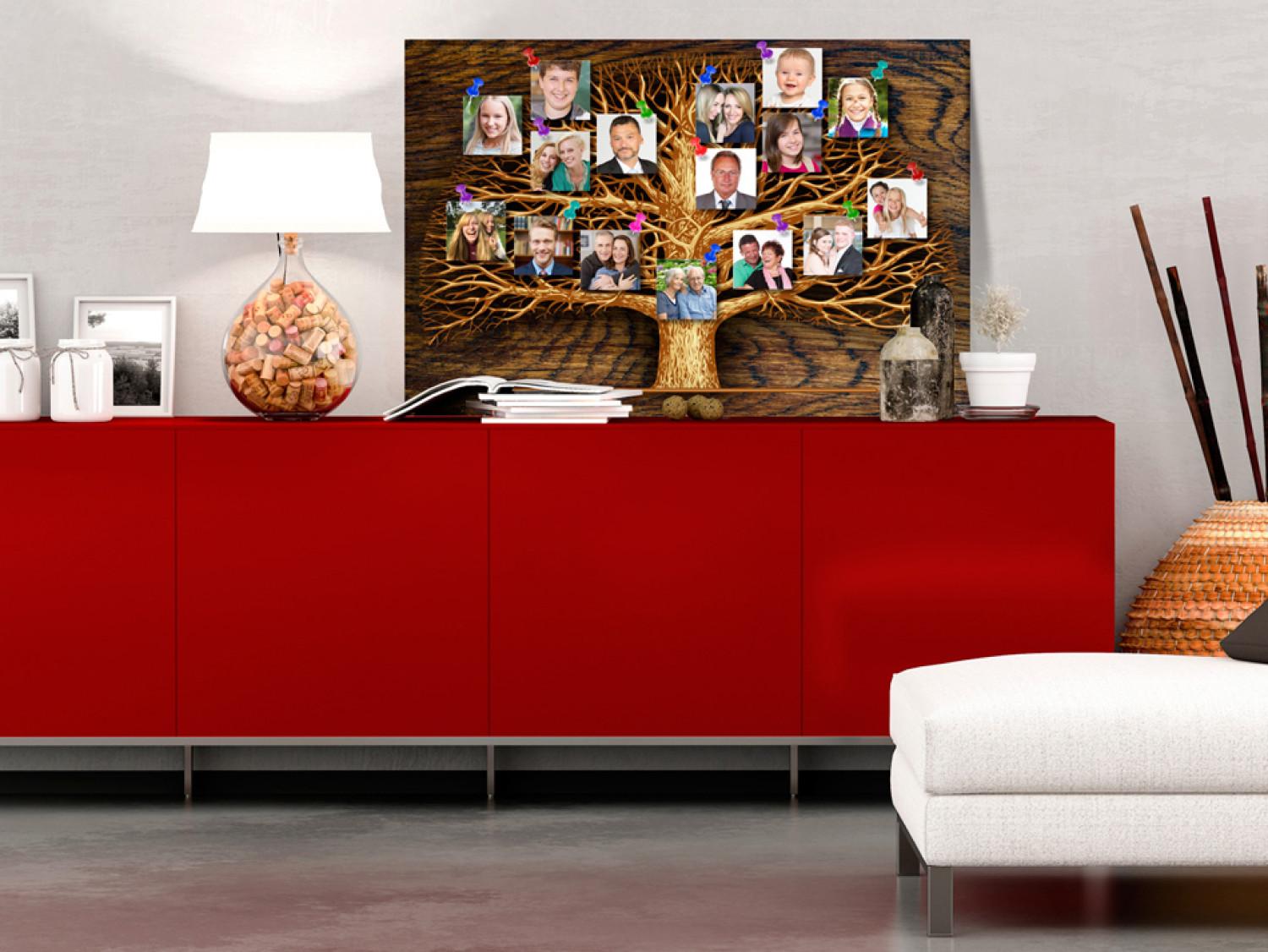Tablero decorativo en corcho Family's Tree [Corkboard]