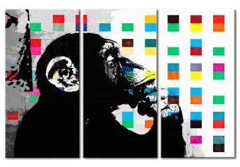 Cuadro The Thinker Monkey by Banksy