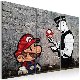 Cuadro Super Mario Mushroom Cop by Banksy
