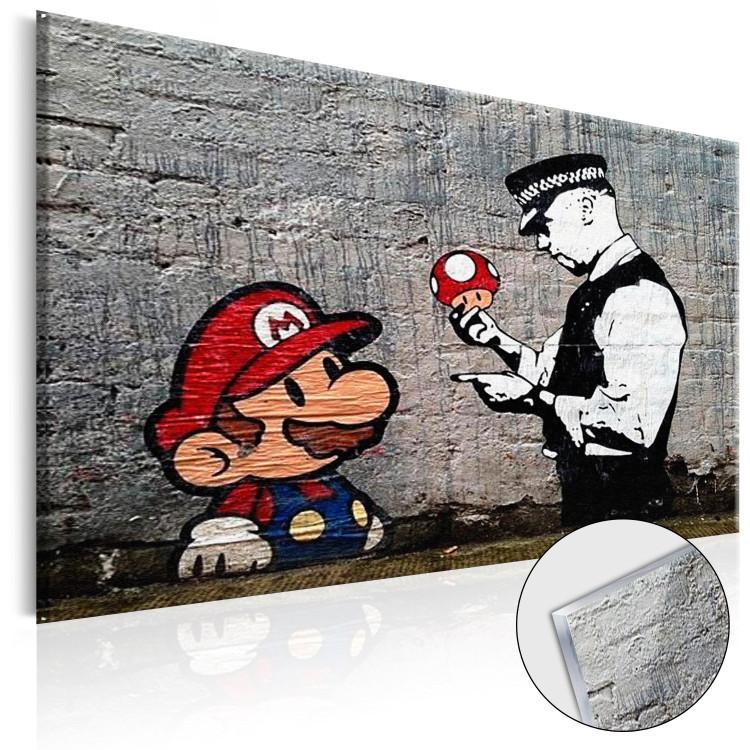 Cuadro acrílico Mario and Cop by Banksy [Glass]