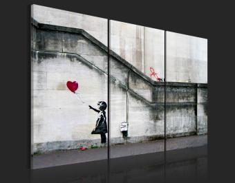 Impresión en el vidrio acrílico Girl With a Balloon by Banksy [Glass]