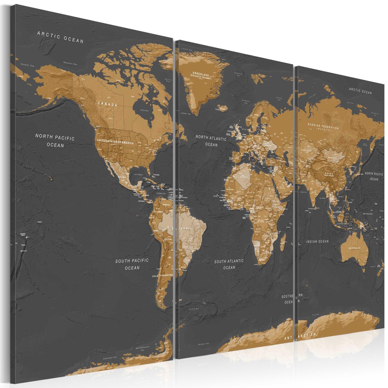 Cuadro World Map: Modern Aesthetics