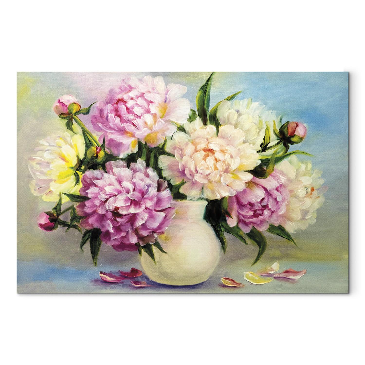 Cuadro moderno Peonies: Bouquet of Happiness