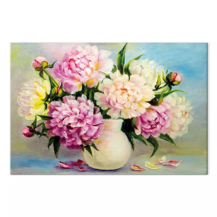 Cuadro moderno Peonies: Bouquet of Happiness