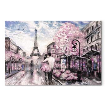 Cuadro moderno París en rosa