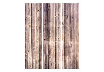Biombo barato Encanto de la madera - textura de tablas de madera claras marrones