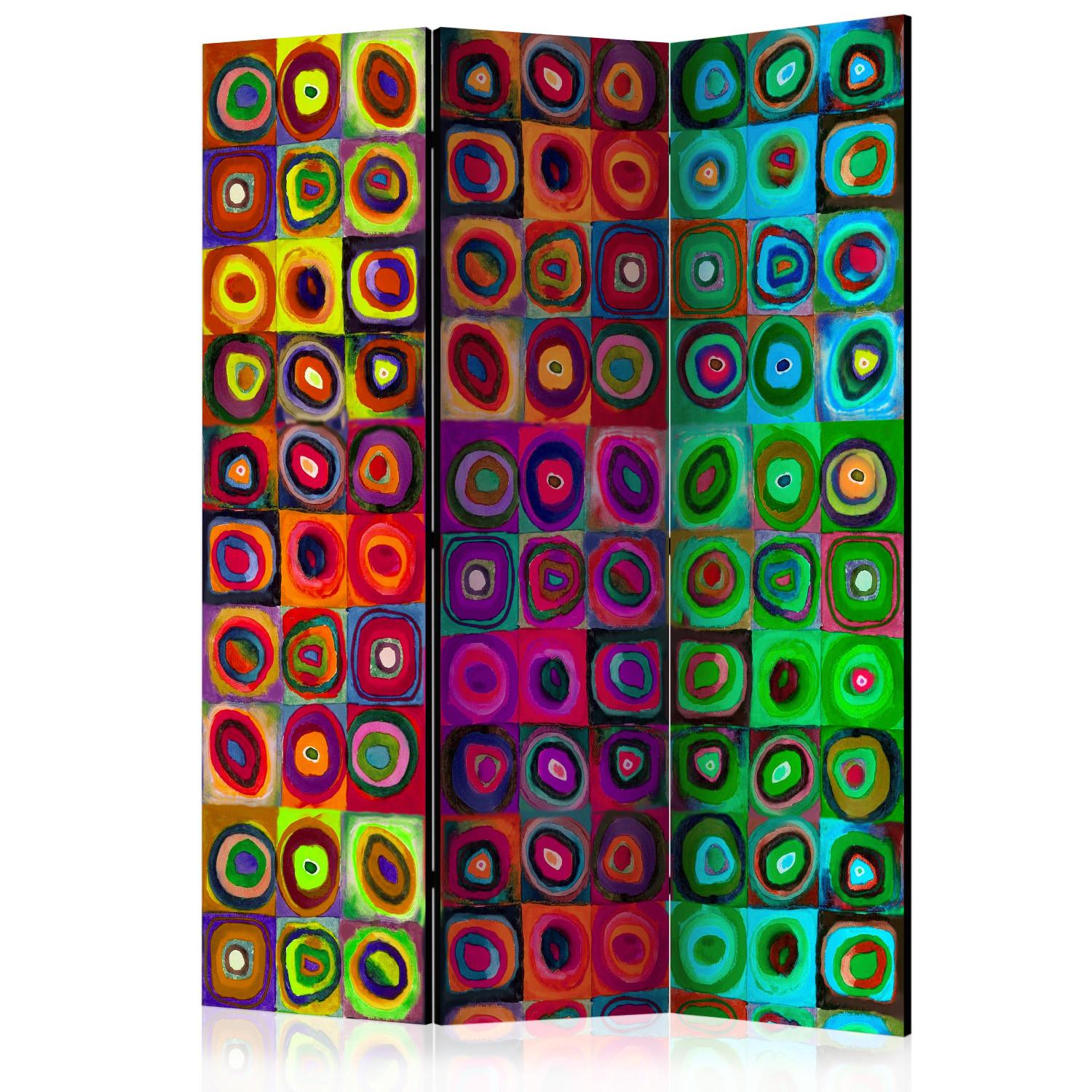 Biombo original Abstracción color - geometría en colores
