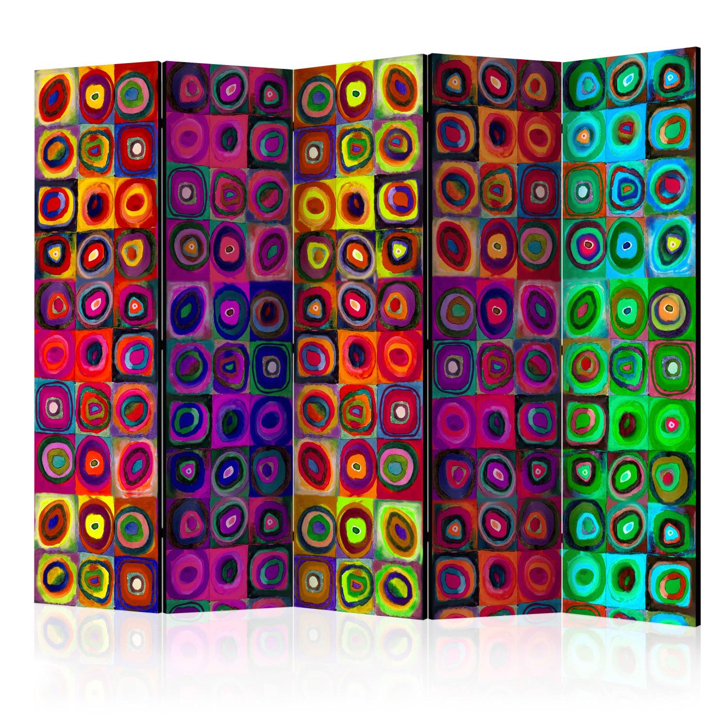 Biombo Colorful Abstract Art II [Room Dividers]