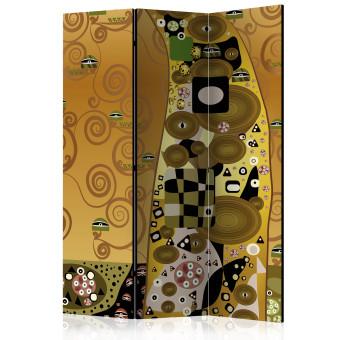 Biombo decorativo Geometría artística - figuras geométricas en el estilo de Gustav Klimt