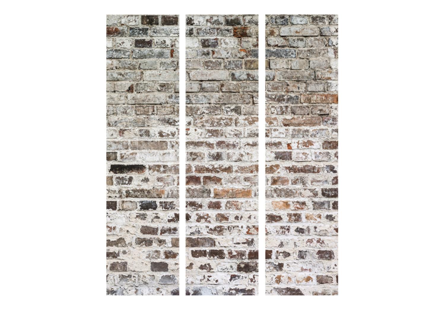 Biombo Muros antiguos - textura de ladrillos con detalles urbanos