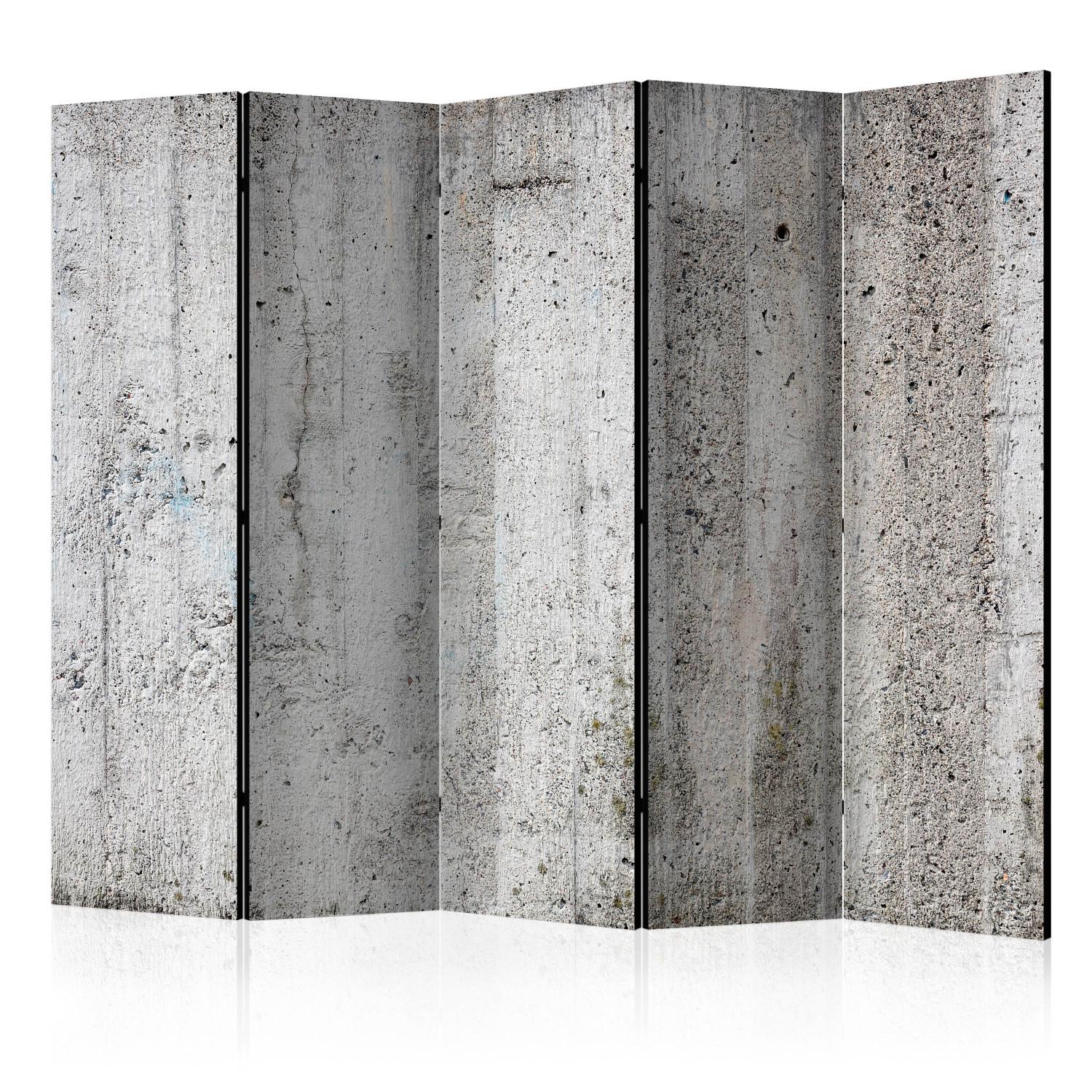 Biombo original Emperador gris II - textura urbana de cemento gris claro