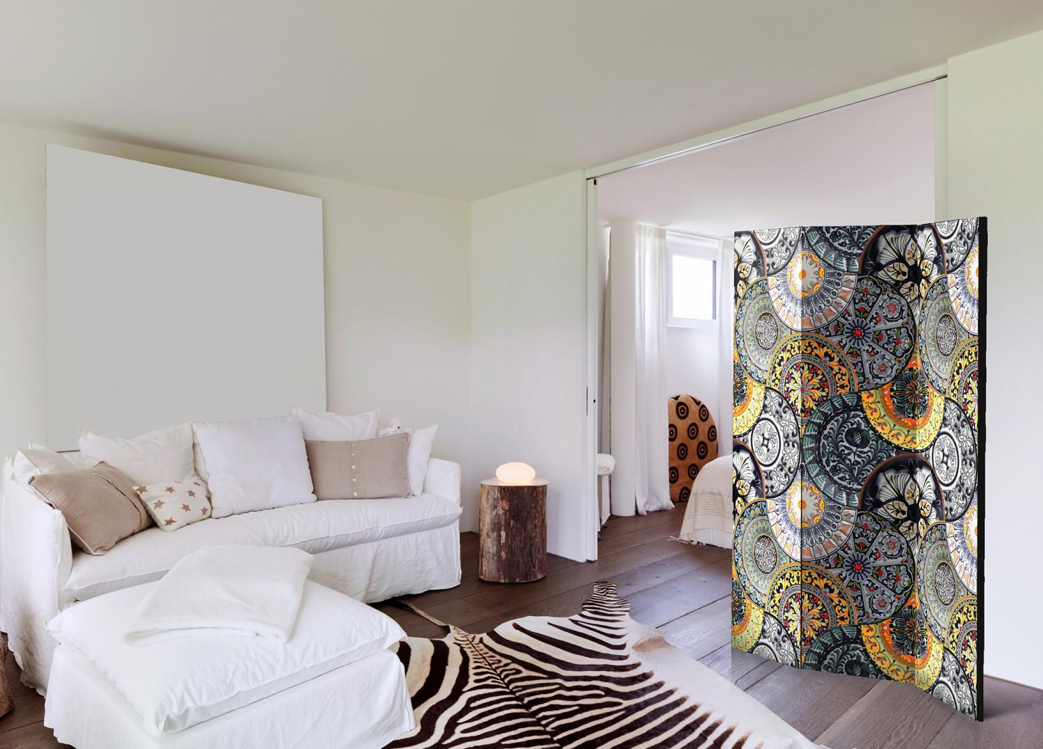 Biombo Painted Exoticism [Room Dividers]