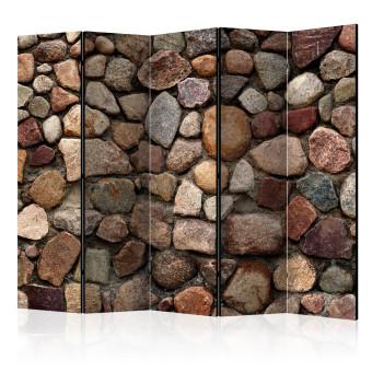 Biombo Ciudadela de verano II - textura arquitectónica de piedras coloridas