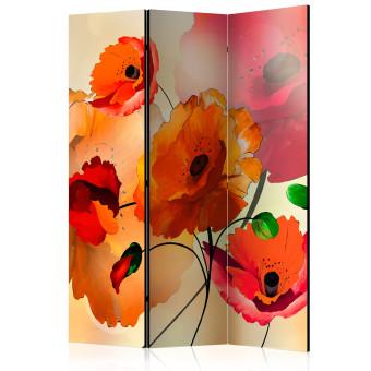 Biombo decorativo Velvet Poppies [Room Dividers]