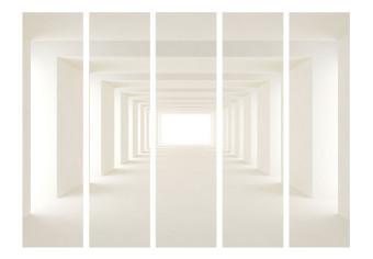 Biombo decorativo Hacia la luz II - pasillo abstracto en ilusión espacial 3D