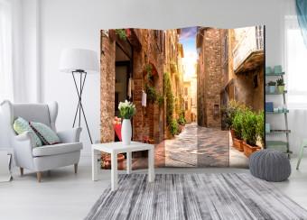 Biombo Colourful Street in Tuscany II [Room Dividers]
