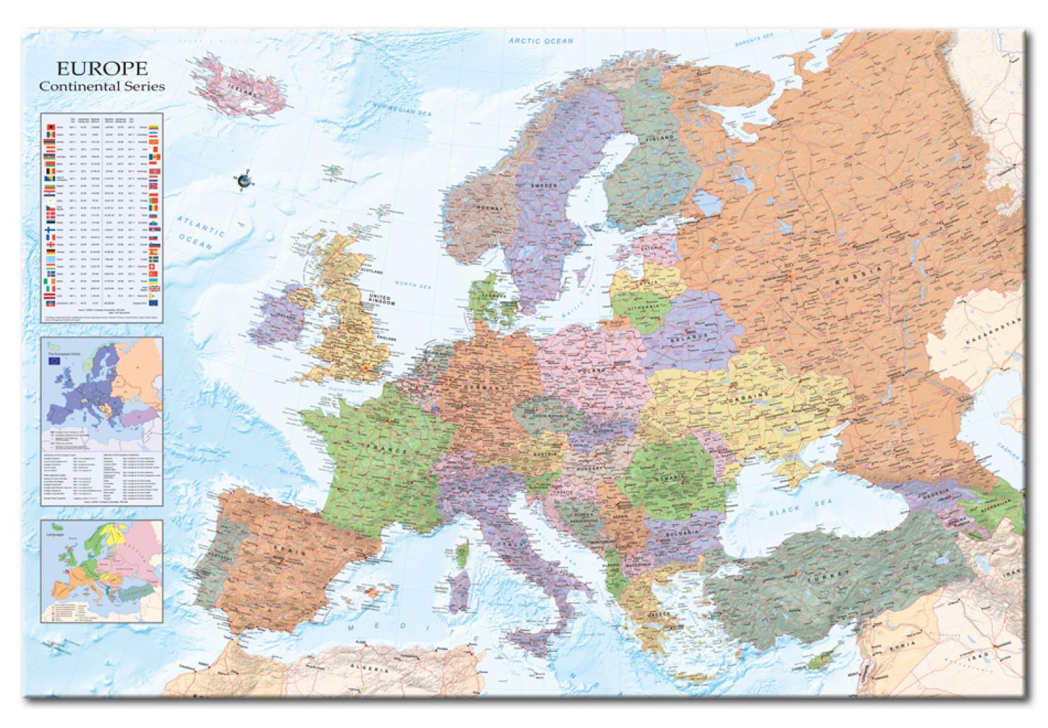 Decoración en corcho World Maps: Europe [Cork Map]