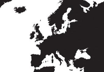 Cuadro moderno World Map: Black & White Elegance