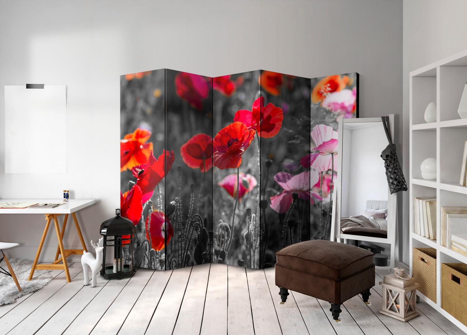 Biombo decorativo Red Poppies II [Room Dividers]