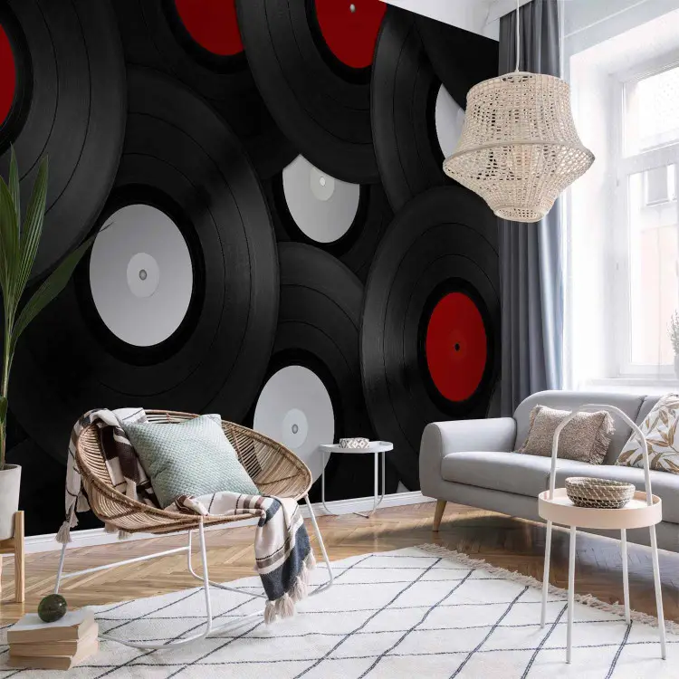 Hobby - motivo artístico con discos de vinilo