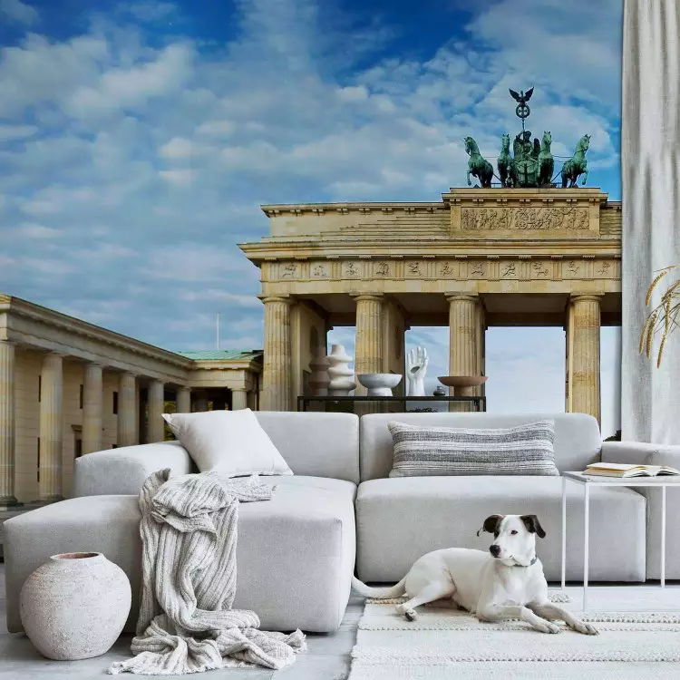 Fotomural a medida Arquitectura Urbana de Berlín - Puerta de Brandeburgo y cielo