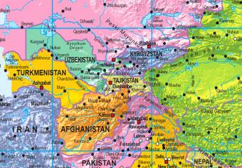 Cuadro moderno Mapa del mundo: Orbis Terrarum II - mapa político detallado