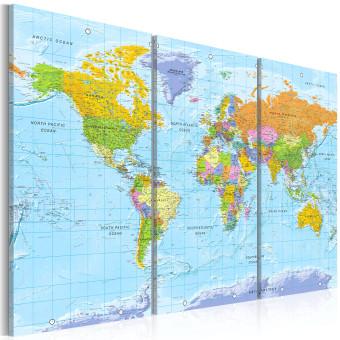 Cuadro moderno Mapa del mundo: Orbis Terrarum II